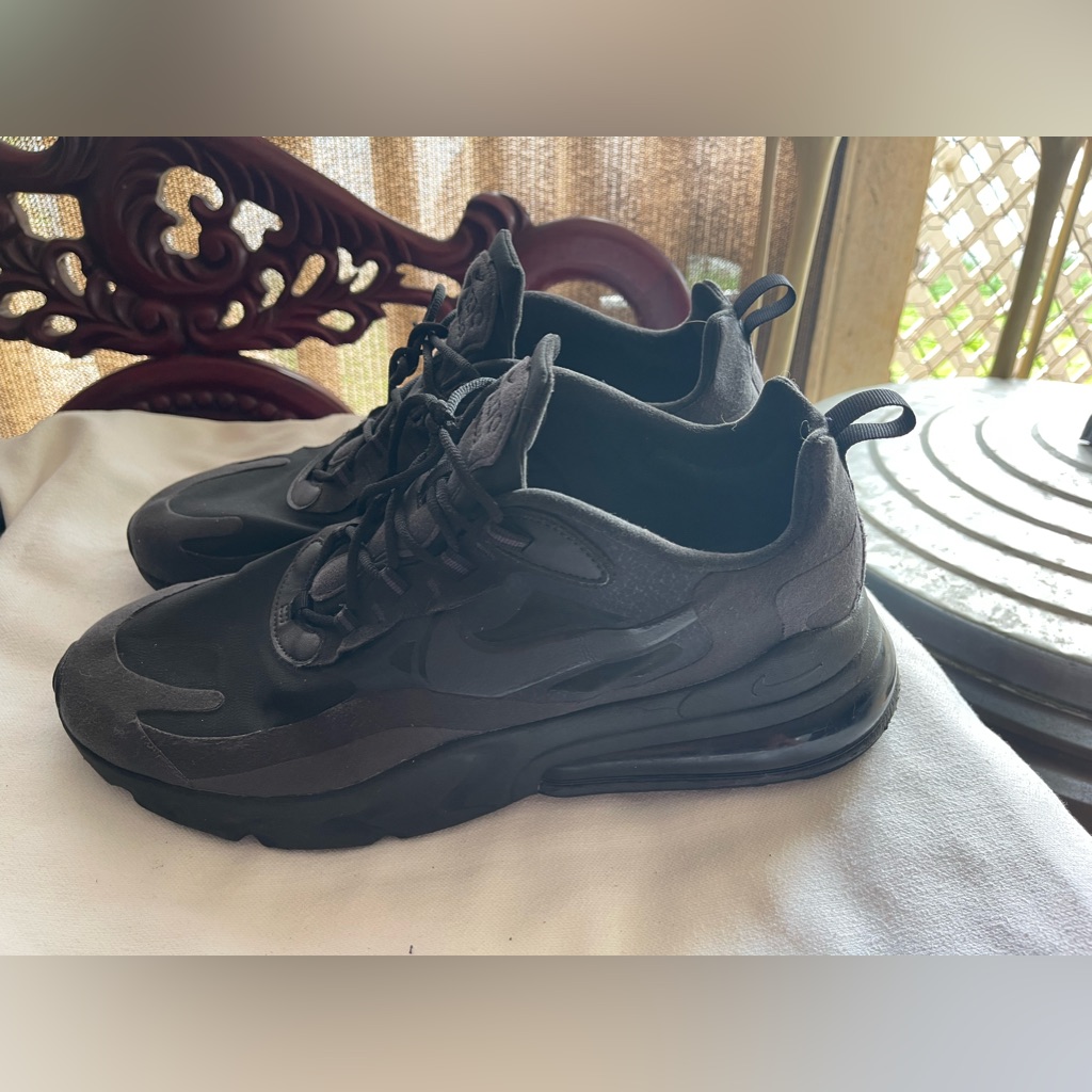 Preowned Nike Air Max 270 React Mens 13 Black
